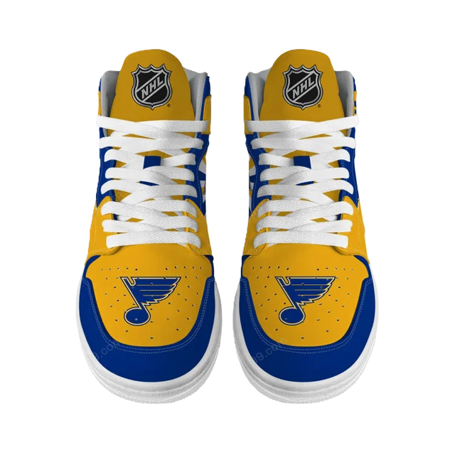 [SUPER SALE] NEW CUSTOMIZED NHL14 SL BLUES AIR JORDAN SNEAKERS
