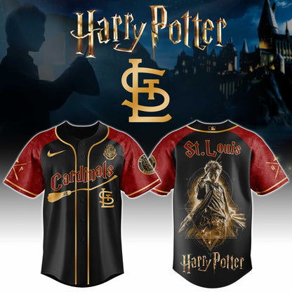 [FLASH SALE] NEW CUSTOMIZED MLB24 SLC ST. LOUIS CARDINALS x HARRY POTTER BASEBALL JERSEY & CAP