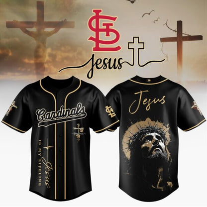 [FLASH SALE] NEW CUSTOMIZED MLB24 SLC ST. LOUIS CARDINALS x JESUS CHRIST BASEBALL JERSEY