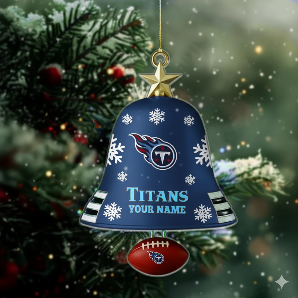 [SPECIAL OFFER] NEW CUSTOMIZED NFL31 TST TENNESSEE TITANS CHRISTMAS ACRYLIC ORNAMENT