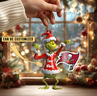[SPECIAL OFFER] NEW CUSTOMIZED NFL10 TBB TAMPA BAY BUCCANEERS CHRISTMAS ACRYLIC ORNAMENT