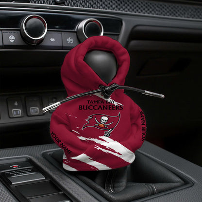 [SPECIAL OFFER] NEW CUSTOMIZED NFL10 TBB TAMPA BAY BUCCANEERS CAR HOODIE SHIFT KNOB COVER