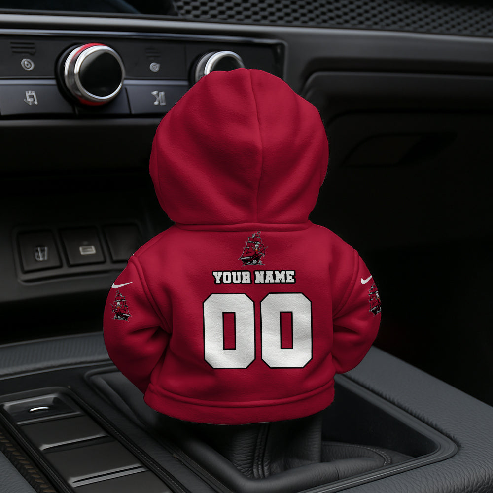 [SPECIAL OFFER] NEW CUSTOMIZED NFL10 TBB TAMPA BAY BUCCANEERS AUTOMOTIVE HOODIE SHIFT KNOB COVER