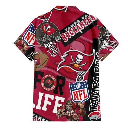 [SPECIAL OFFER] NEW CUSTOMIZED NFL10 TBB TAMPA BAY BUCCANEERS UNISEX HAWAIIAN SHIRT & SHORTS SET