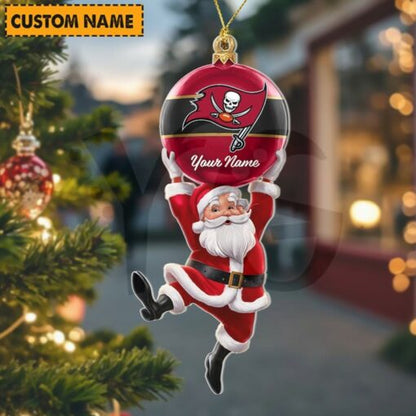 [SPECIAL OFFER] NEW CUSTOMIZED NFL10 TBB TAMPA BAY BUCCANEERS CHRISTMAS ACRYLIC ORNAMENT