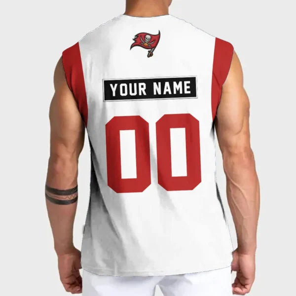 [SPECIAL OFFER] NEW CUSTOMIZED NFL10 TBB TAMPA BAY BUCCANEERS TANKTOP & GYM SHIRT
