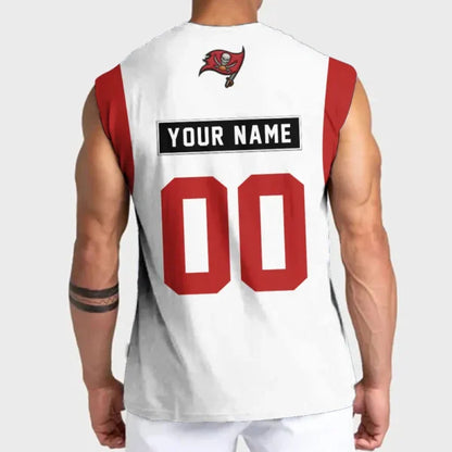 [SPECIAL OFFER] NEW CUSTOMIZED NFL10 TBB TAMPA BAY BUCCANEERS TANKTOP & GYM SHIRT