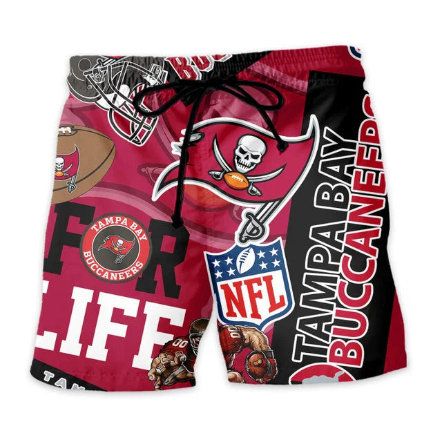 [SPECIAL OFFER] NEW CUSTOMIZED NFL10 TBB TAMPA BAY BUCCANEERS UNISEX HAWAIIAN SHIRT & SHORTS SET