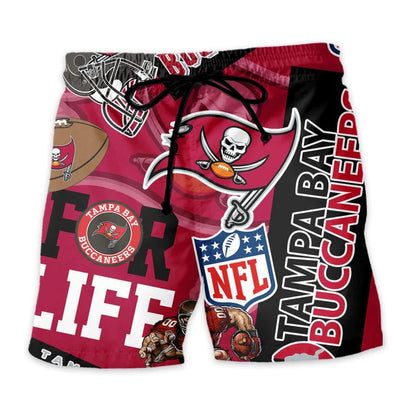 [SPECIAL OFFER] NEW CUSTOMIZED NFL10 TBB TAMPA BAY BUCCANEERS UNISEX HAWAIIAN SHIRT & SHORTS SET