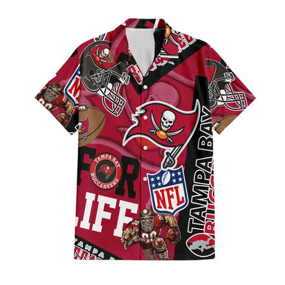 [SPECIAL OFFER] NEW CUSTOMIZED NFL10 TBB TAMPA BAY BUCCANEERS UNISEX HAWAIIAN SHIRT & SHORTS SET