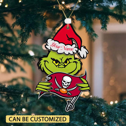 [SPECIAL OFFER] NEW CUSTOMIZED NFL10 TBB TAMPA BAY BUCCANEERS CHRISTMAS ACRYLIC ORNAMENT