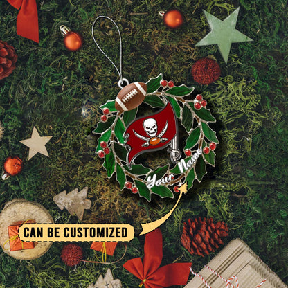 [SPECIAL OFFER] NEW CUSTOMIZED NFL10 TBB TAMPA BAY BUCCANEERS CHRISTMAS ACRYLIC ORNAMENT