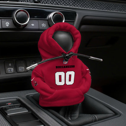 [SPECIAL OFFER] NEW CUSTOMIZED NFL10 TBB TAMPA BAY BUCCANEERS AUTOMOTIVE HOODIE SHIFT KNOB COVER