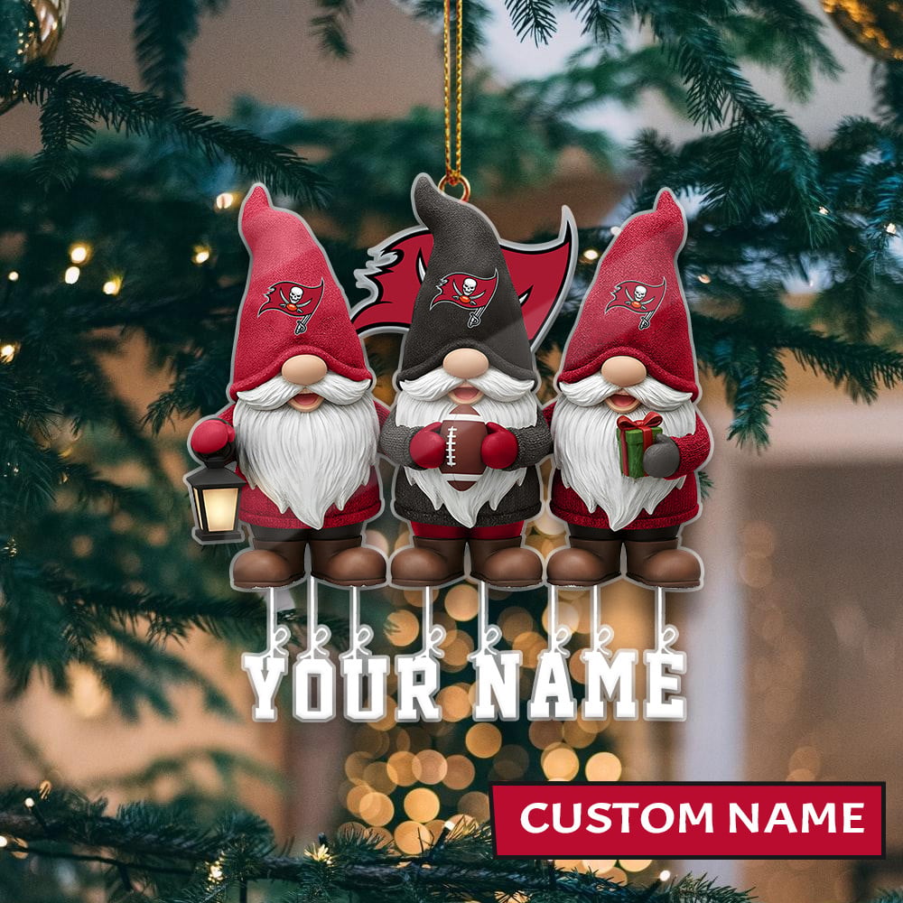 [SPECIAL OFFER] NEW CUSTOMIZED NFL10 TBB TAMPA BAY BUCCANEERS CHRISTMAS ACRYLIC ORNAMENT