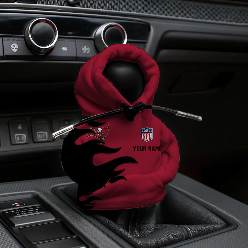[SPECIAL OFFER] NEW CUSTOMIZED NFL10 TBB TAMPA BAY BUCCANEERS CAR HOODIE SHIFT KNOB COVER