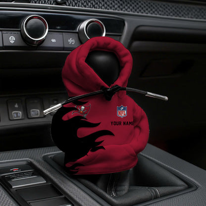 [SPECIAL OFFER] NEW CUSTOMIZED NFL10 TBB TAMPA BAY BUCCANEERS CAR HOODIE SHIFT KNOB COVER