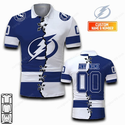 LIMITED EDITION - NEW CUSTOMIZED NHL12 TPL TAMPA BAY LIGHTNING UNISEX T-SHIRT, POLO, HOODIE & JACKETS
