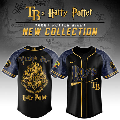 [FLASH SALE] NEW CUSTOMIZED MLB21 TB RAYS x HARRY POTTER BASEBALL JERSEY & CAP
