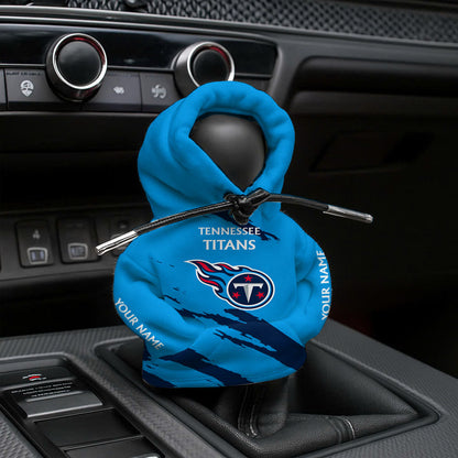 [SPECIAL OFFER] NEW CUSTOMIZED NFL31 TST TENNESSEE TITANS CAR HOODIE SHIFT KNOB COVER