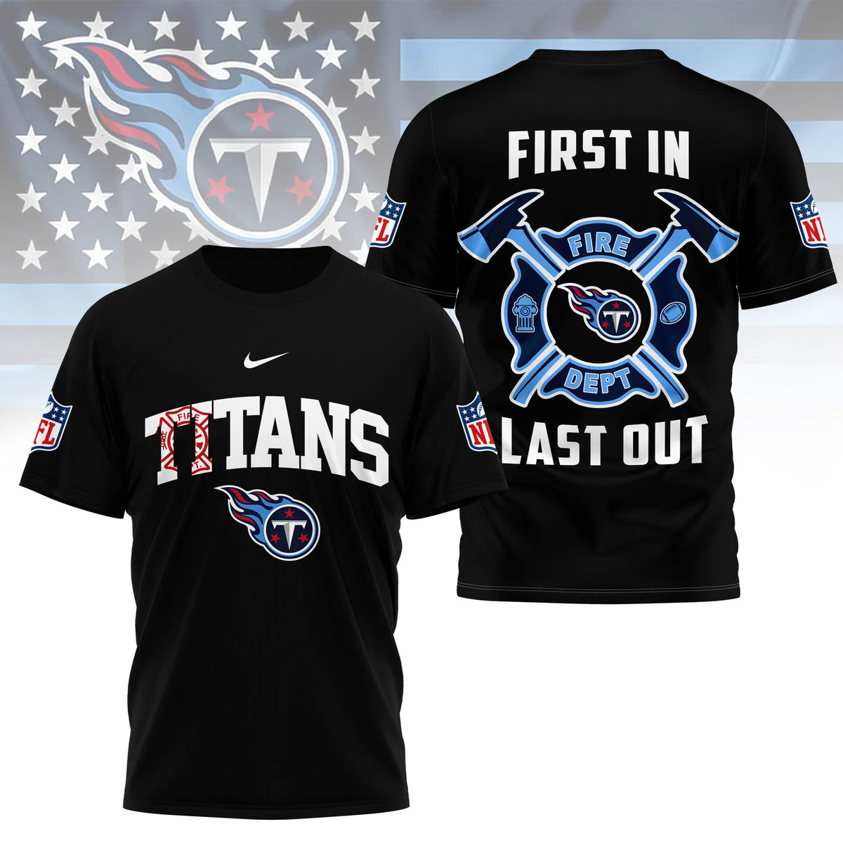 [SPECIAL OFFER] NEW CUSTOMIZED NFL31 TST TENNESSEE TITANS T-SHIRT | MULTIPLE COLORS AVAILABLE
