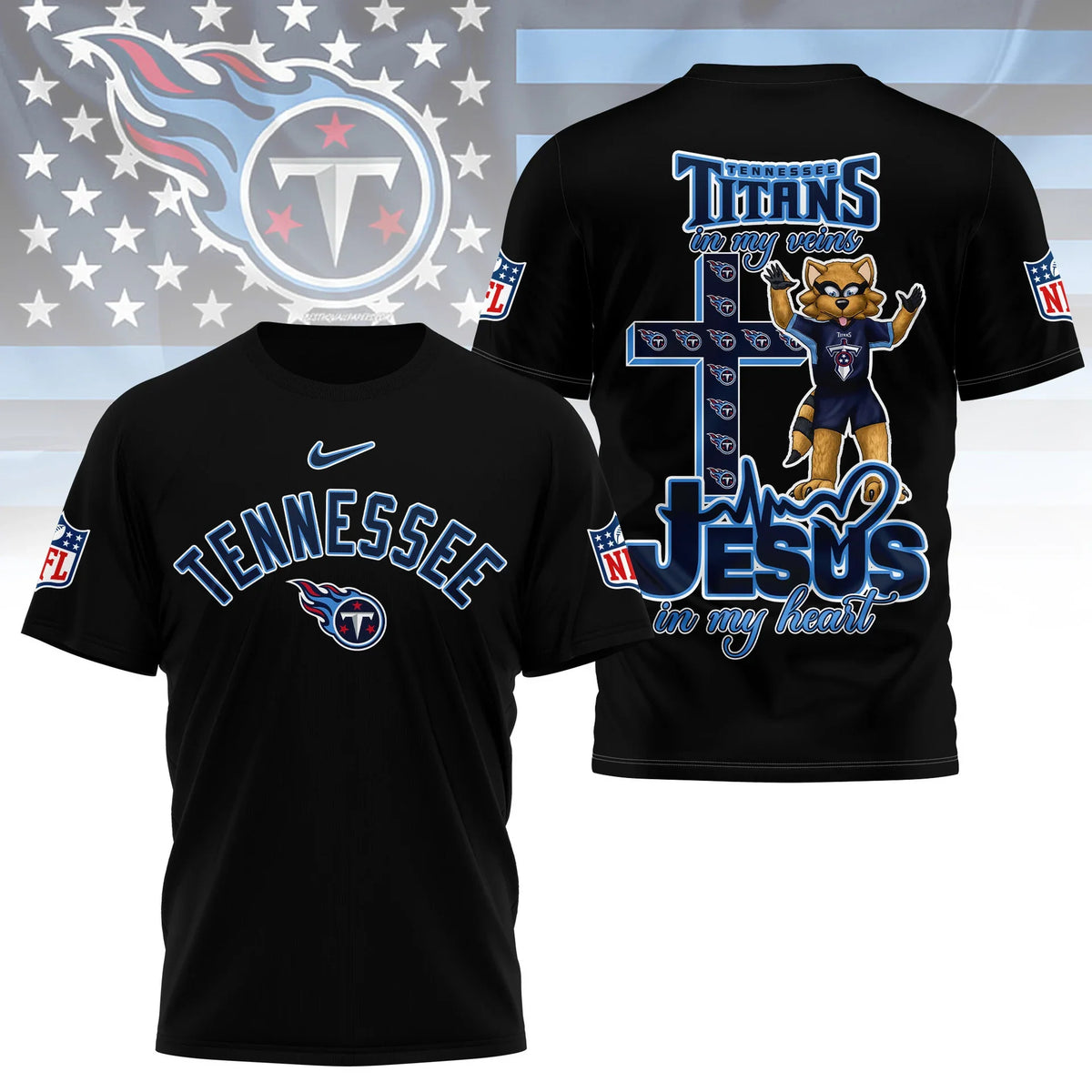 [SPECIAL OFFER] NEW CUSTOMIZED NFL31 TST TENNESSEE TITANS T-SHIRT | MULTIPLE COLORS AVAILABLE