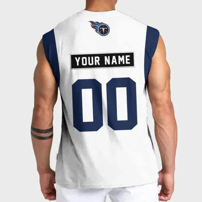 [SPECIAL OFFER] NEW CUSTOMIZED NFL31 TST TENNESSEE TITANS TANKTOP & GYM SHIRT