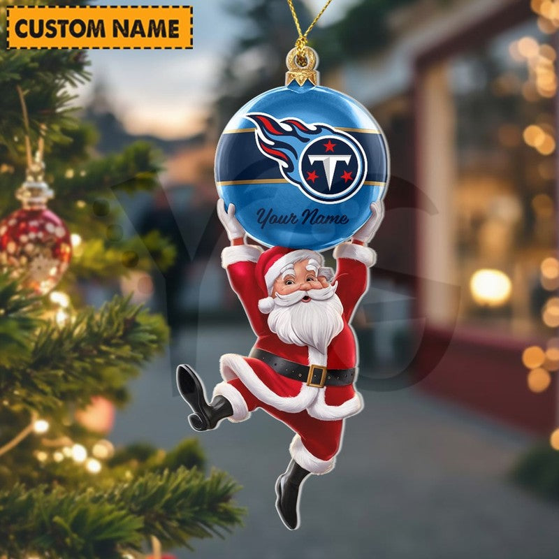 [SPECIAL OFFER] NEW CUSTOMIZED NFL31 TST TENNESSEE TITANS CHRISTMAS ACRYLIC ORNAMENT