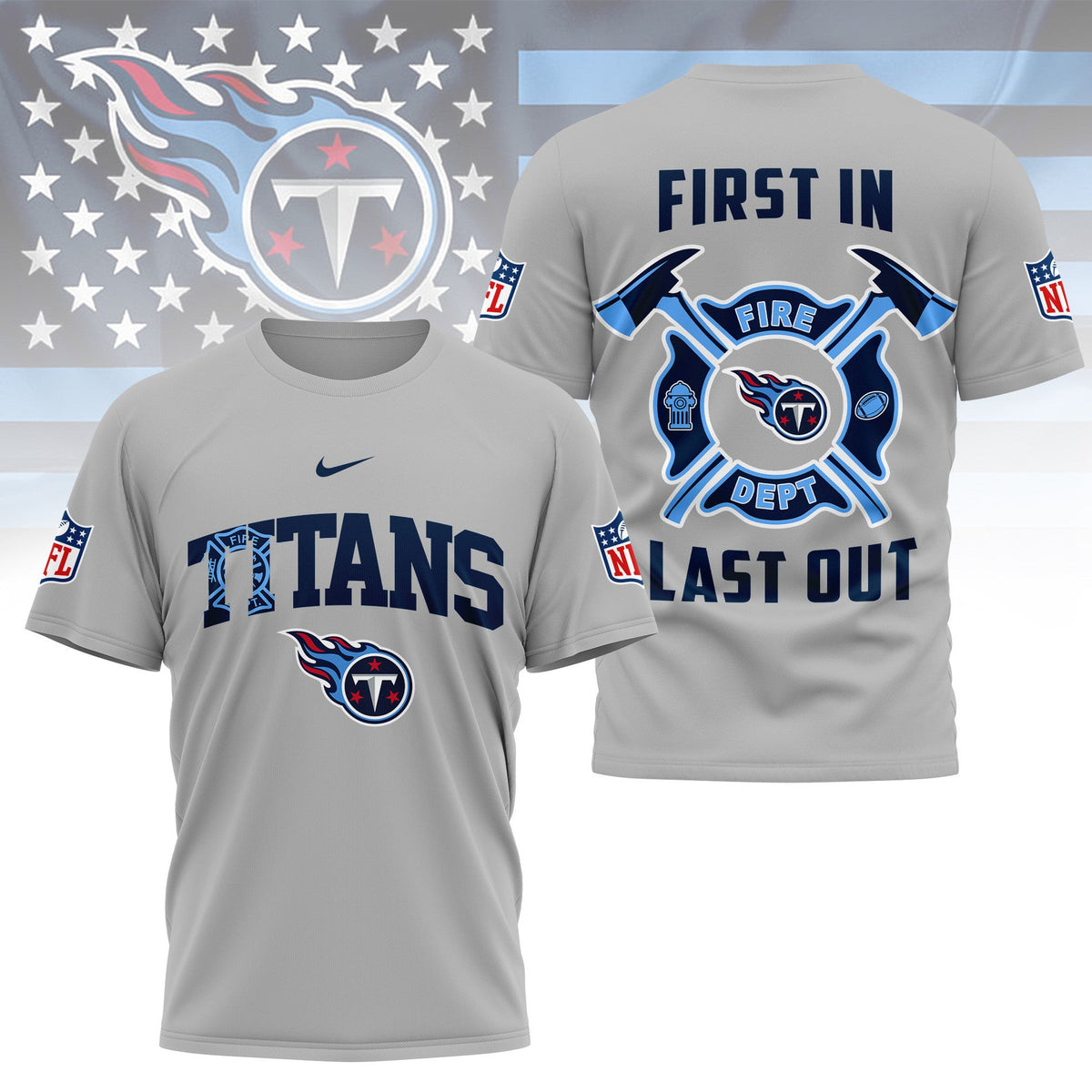 [SPECIAL OFFER] NEW CUSTOMIZED NFL31 TST TENNESSEE TITANS T-SHIRT | MULTIPLE COLORS AVAILABLE