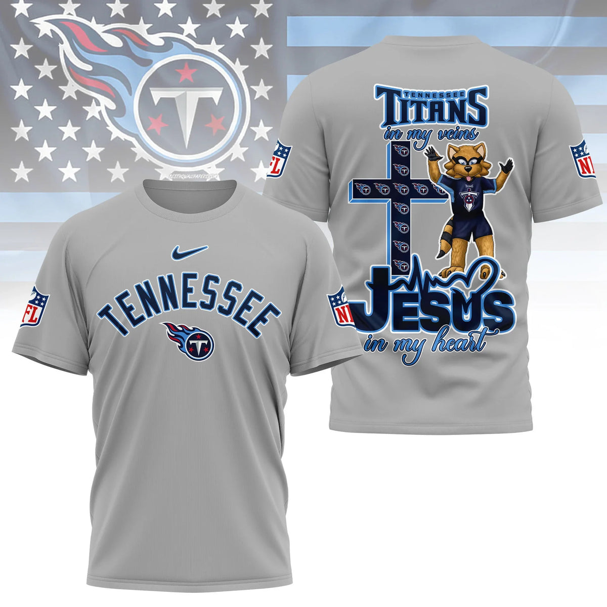[SPECIAL OFFER] NEW CUSTOMIZED NFL31 TST TENNESSEE TITANS T-SHIRT | MULTIPLE COLORS AVAILABLE