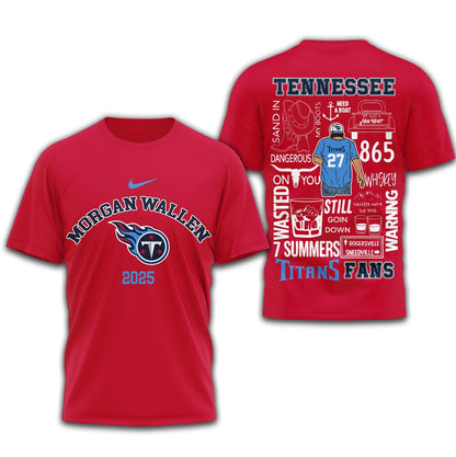 [SPECIAL OFFER] NEW CUSTOMIZED NFL31 TST TENNESSEE TITANS T-SHIRT | MULTIPLE COLORS AVAILABLE