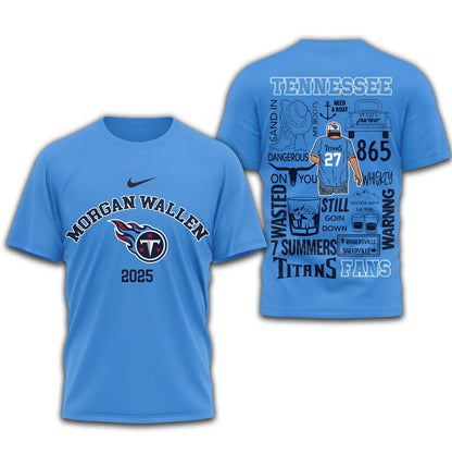 [SPECIAL OFFER] NEW CUSTOMIZED NFL31 TST TENNESSEE TITANS T-SHIRT | MULTIPLE COLORS AVAILABLE