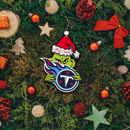 [SPECIAL OFFER] NEW CUSTOMIZED NFL31 TST TENNESSEE TITANS CHRISTMAS ACRYLIC ORNAMENT