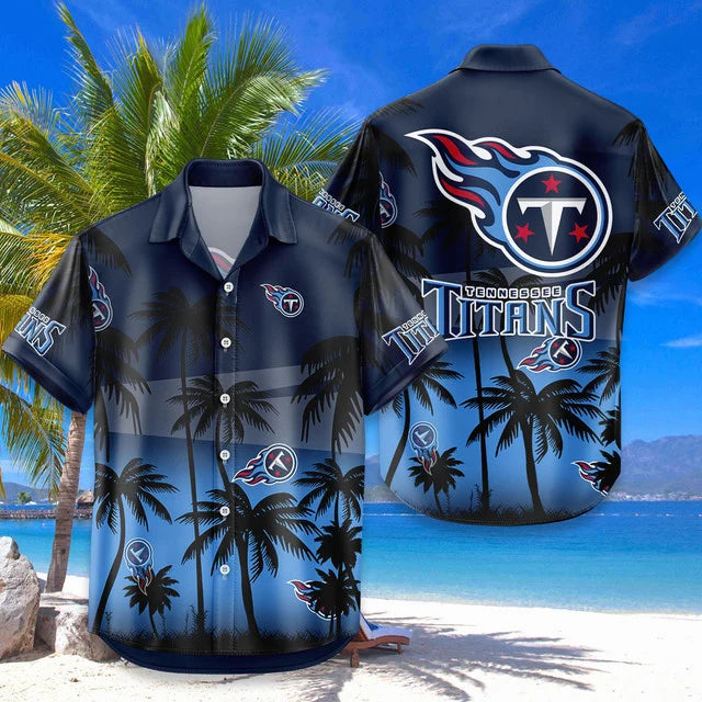 [SPECIAL OFFER] NEW CUSTOMIZED NFL31 TST TENNESSEE TITANS UNISEX HAWAIIAN SHIRT & SHORTS SET