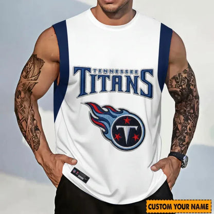 [SPECIAL OFFER] NEW CUSTOMIZED NFL31 TST TENNESSEE TITANS TANKTOP & GYM SHIRT