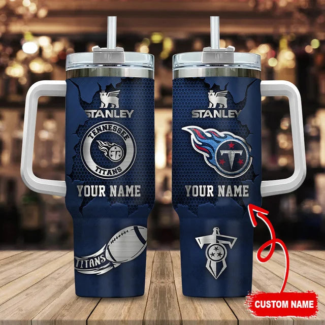 [SPECIAL OFFER] NEW CUSTOMIZED NFL31 TST TENNESSEE TITANS TUMBLER CUP