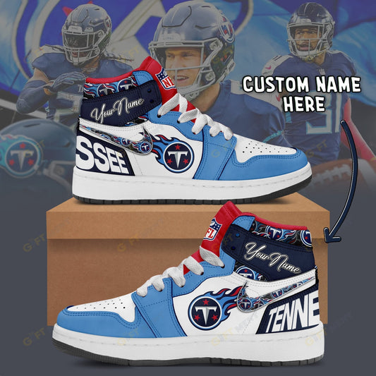 [SPECIAL OFFER] NEW CUSTOMIZED NFL31 TST TENNESSEE TITANS AIR JORDAN 1