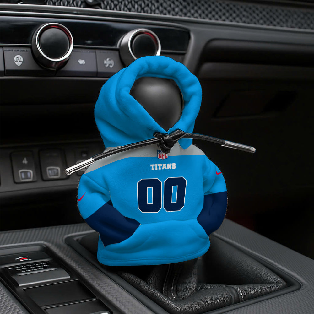 [SPECIAL OFFER] NEW CUSTOMIZED NFL31 TST TENNESSEE TITANS AUTOMOTIVE HOODIE SHIFT KNOB COVER
