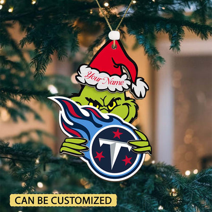 [SPECIAL OFFER] NEW CUSTOMIZED NFL31 TST TENNESSEE TITANS CHRISTMAS ACRYLIC ORNAMENT