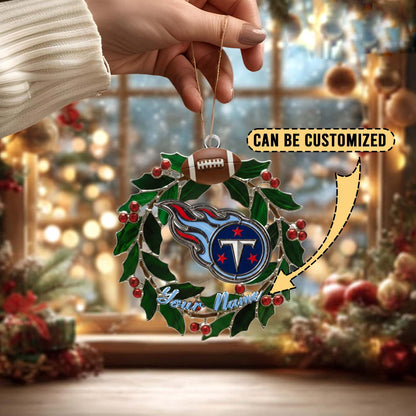 [SPECIAL OFFER] NEW CUSTOMIZED NFL31 TST TENNESSEE TITANS CHRISTMAS ACRYLIC ORNAMENT