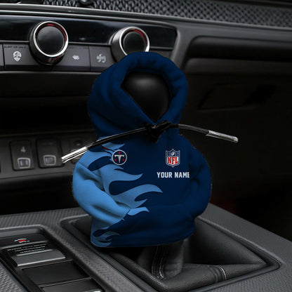 [SPECIAL OFFER] NEW CUSTOMIZED NFL31 TST TENNESSEE TITANS CAR HOODIE SHIFT KNOB COVER