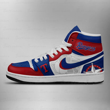 [FLASH SALE] NEW CUSTOMIZED MLB08 TX RANGERS AIR JORDAN SNEAKERS