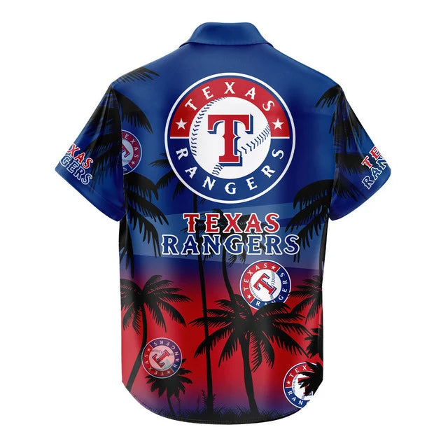 [FLASH SALE] NEW CUSTOMIZED MLB08 TRS TEXAS RANGERS UNISEX HAWAIIAN SHIRT & SHORTS SET