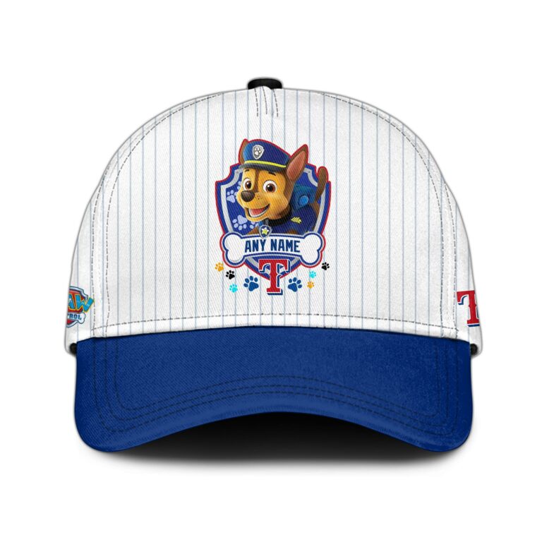 [FLASH SALE] NEW CUSTOMIZED MLB08 TRS TEXAS RANGERS x PAW PATROL BASEBALL JERSEY & CAP