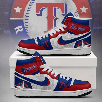 [FLASH SALE] NEW CUSTOMIZED MLB08 TX RANGERS AIR JORDAN SNEAKERS