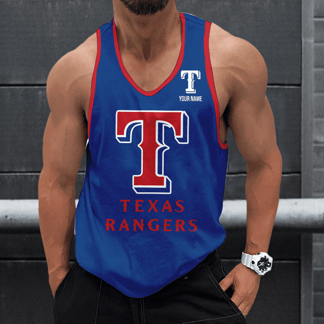 [FLASH SALE] NEW CUSTOMIZED MLB08 TEXAS RANGERS UNISEX TANK TOP