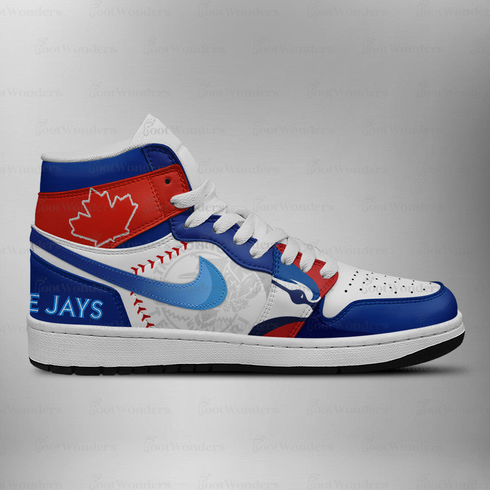 [FLASH SALE] NEW CUSTOMIZED MLB12 TR BLUE JAYS AIR JORDAN SNEAKERS