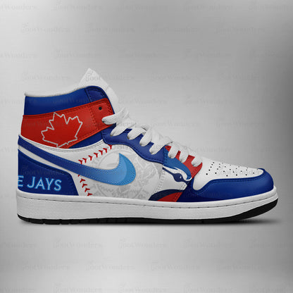 [FLASH SALE] NEW CUSTOMIZED MLB12 TR BLUE JAYS AIR JORDAN SNEAKERS