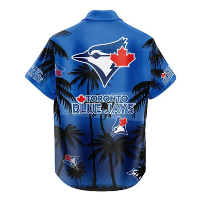 [FLASH SALE] NEW CUSTOMIZED MLB12 TBJ TORONTO BLUE JAYS UNISEX HAWAIIAN SHIRT & SHORTS SET