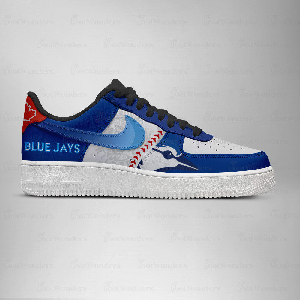 [FLASH SALE] NEW CUSTOMIZED MLB12 TR BLUE JAYS AF1 SHOES