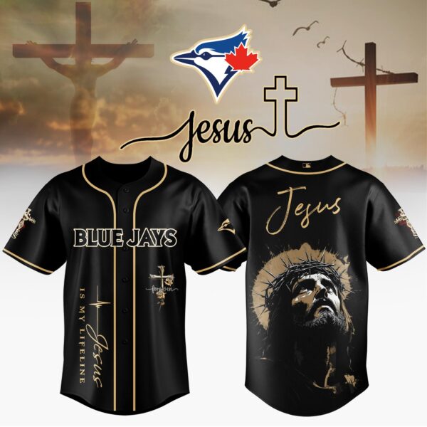 [FLASH SALE] NEW CUSTOMIZED MLB12 TBJ TORONTO BLUE JAYS x JESUS CHRIST BASEBALL JERSEY